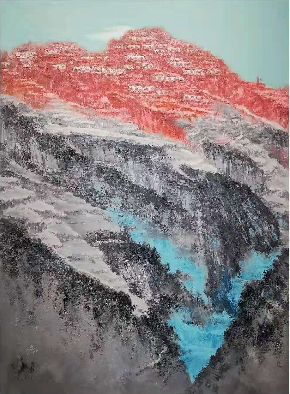 黄小力《多少回梦里回故乡之二》油画 110x150cm 2021年3月 爱游戏官网 - 首页 电话18903886261_副本